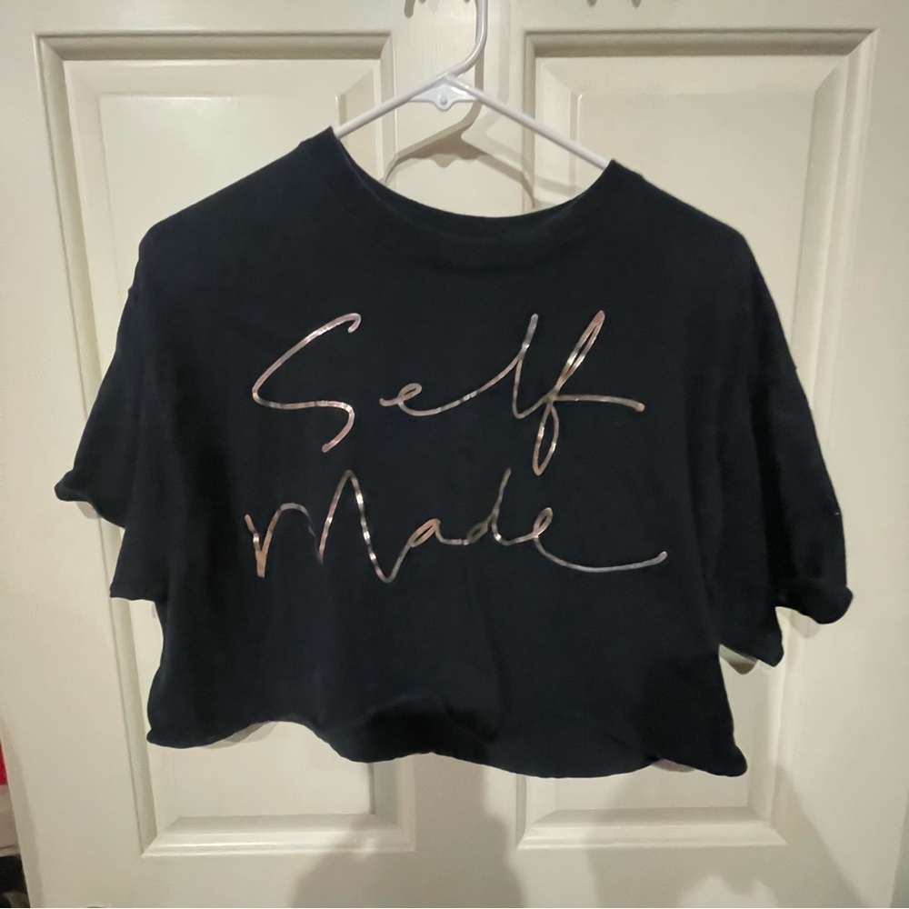 Black popular Girl Size Large crop top